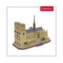 National Geographic Puzzle 3D si brosura 28 pagini Notre Dame Paris 128 piese